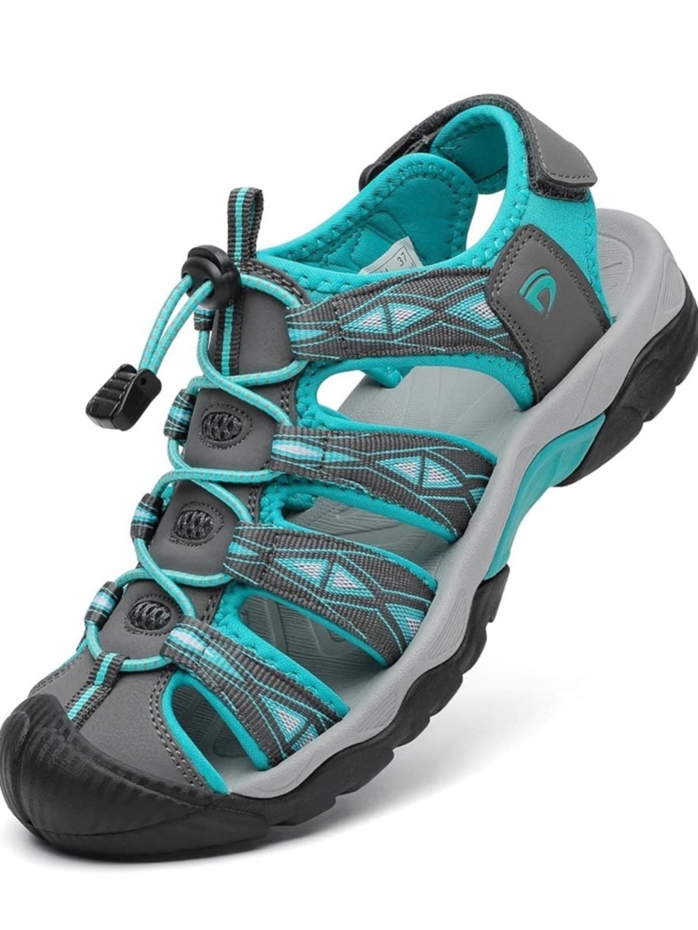 Dannto Teal & Gray Outdoor Sport Sandals